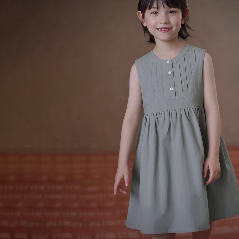 Hacikis Girls Cotton Sleeveless Vest Dress 140