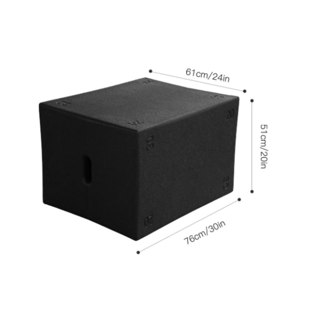 Foam Plyometric Box Non-Slip Exercise Textured Fitness Equipment for