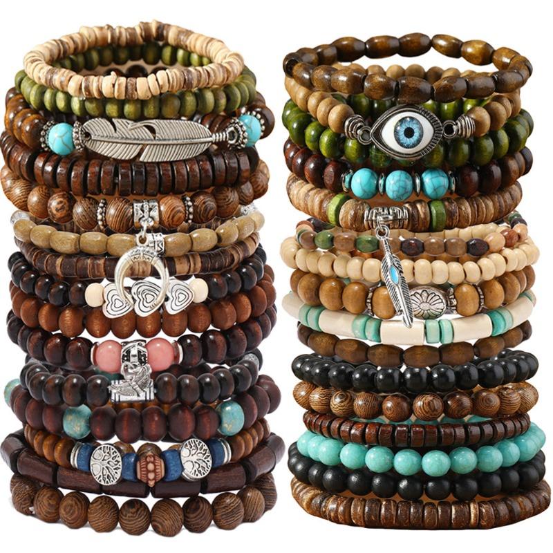 TEMUTEMU Hot Sale Combination 31-piece Beaded Bracelet