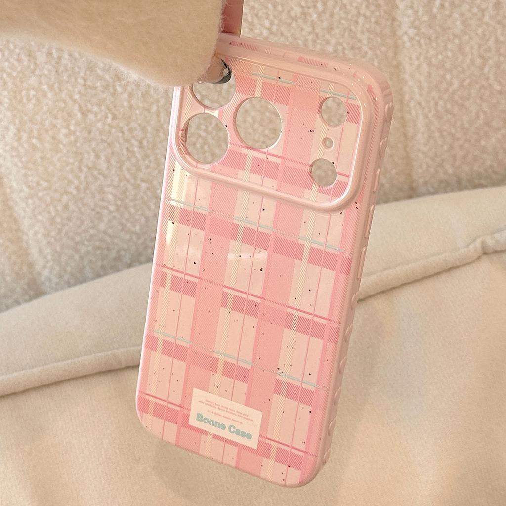 Korean Style Color Grid Pattern for Apple 17promax Phone Case for IPhone 16 for 14 Anti Drop Soft 15 Niche 12 All Inclusive