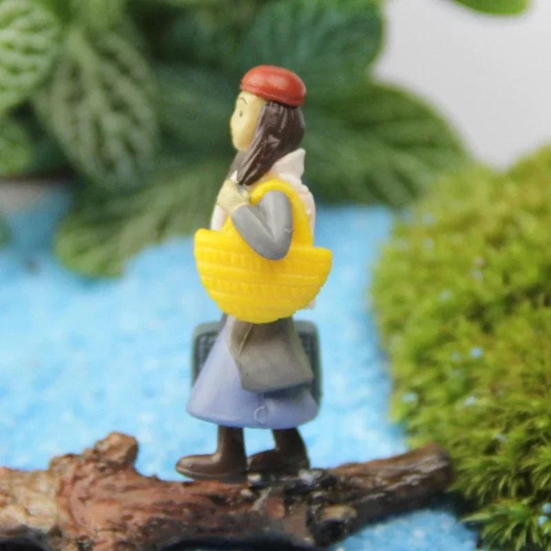 Sweety Lovers Couple with Trunk Figurines Miniature Craft Fairy DIY Ornament Garden Decor
