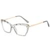 Retro Anti Blue Women Clear Eyeglasses Cat Eye Glasses Frame Women Men Alloy Resting Lense Optical Spectacle Eyeglass