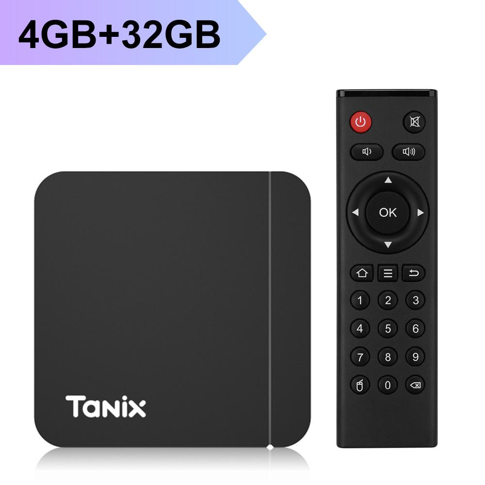 

Tanix W2 Смарт ТВ-бокс Android 11 Amlogic S905W2 2 ГБ 16 ГБ Поддержка 4K AV1 Двойной Wi-Fi ТВ-приставка 4G32G чёрный