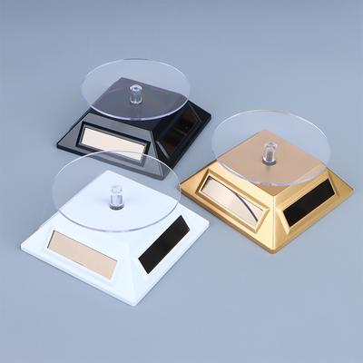 Šperky Hodinky Prsten Displej Stojan na telefon Solární vitrína 360 otočný gramofon