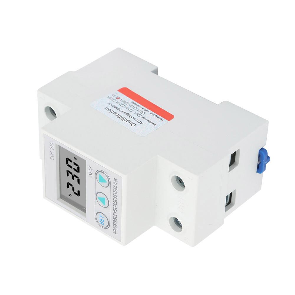 LCD Anzeige Einphasig Einstellbarer Überspannungs- Unterspannungsschutz 230VAC(63A)