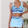 Damen Bademode Tankini 2-teiliger Badeanzug Blue Line Urlaubsbadeanzüge