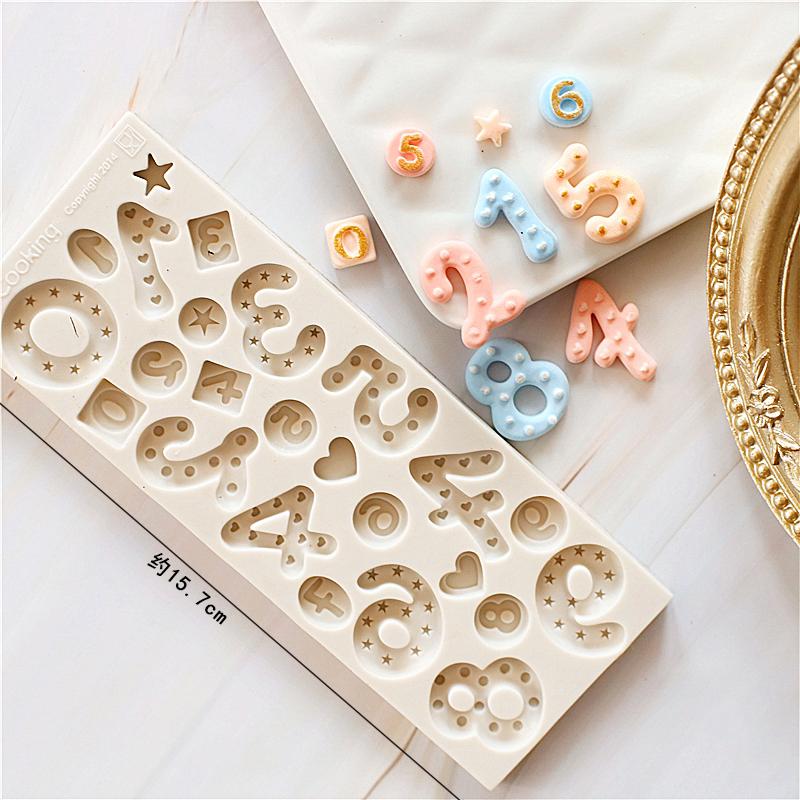 Silicone Number Cake Mold for Fondant, Gum Paste & Chocolate