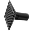 Floor Drain with Removable Cover Grille Square Shaped Shower Drain 10x10cm Black