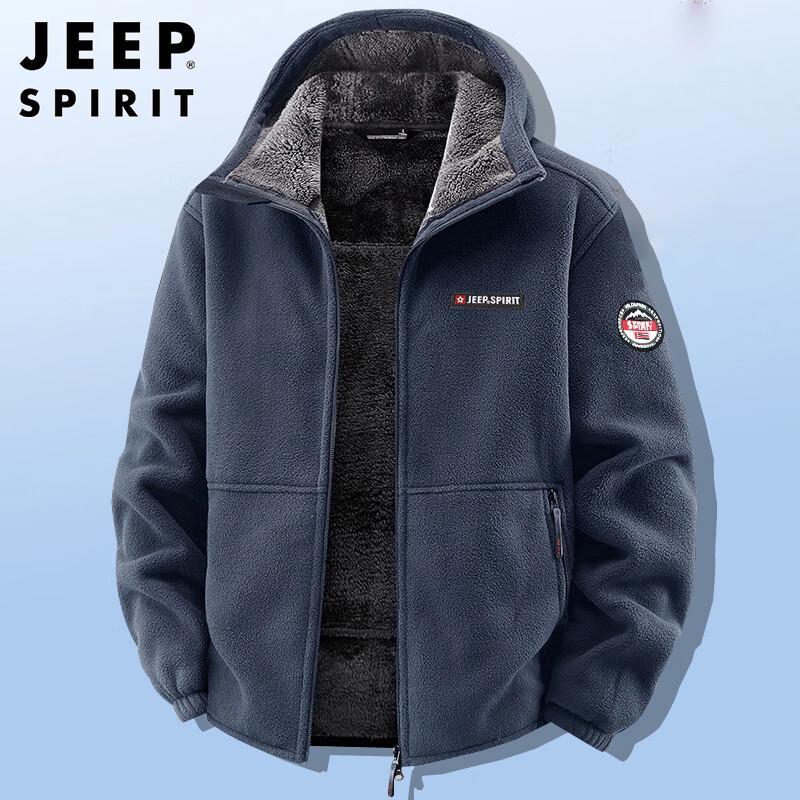 

JEEP SPIRIT Men s Fleece Lined Hooded Jacket XL