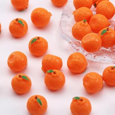 5Pcs Mini Orange Tangerine Orange Model Realistic Miniature Fruit Diy Food Accessories Scene Handmade Desktop Decor Props