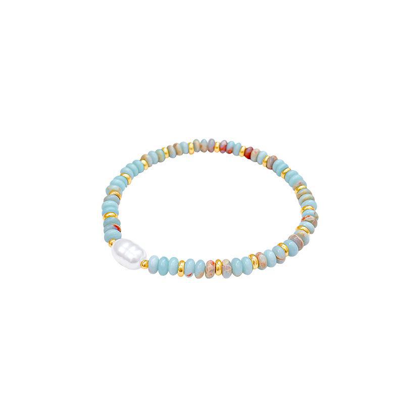 Retro Chinese Fu Style Beaded Bracelet for Women - Elegant Medieval-Inspired Jewelry for Gifts and Friends