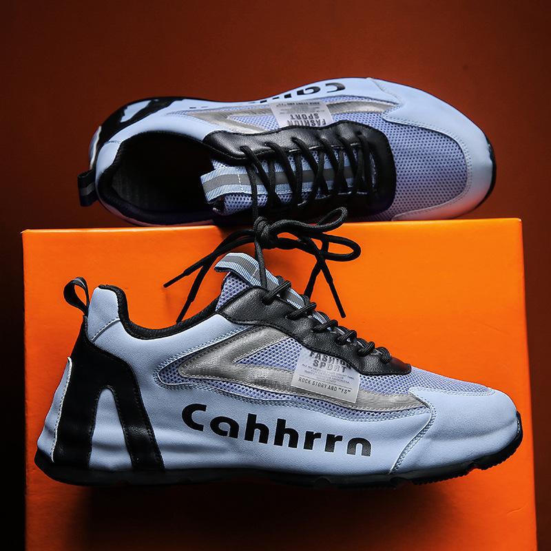 

Высококачественные мужские повседневные кроссовки 2024 года, повседневные теннисные туфли на плоской подошве, дышащая сетка, туристическая мужская обувь для бега, Zapatillas De Hombre 44 синий