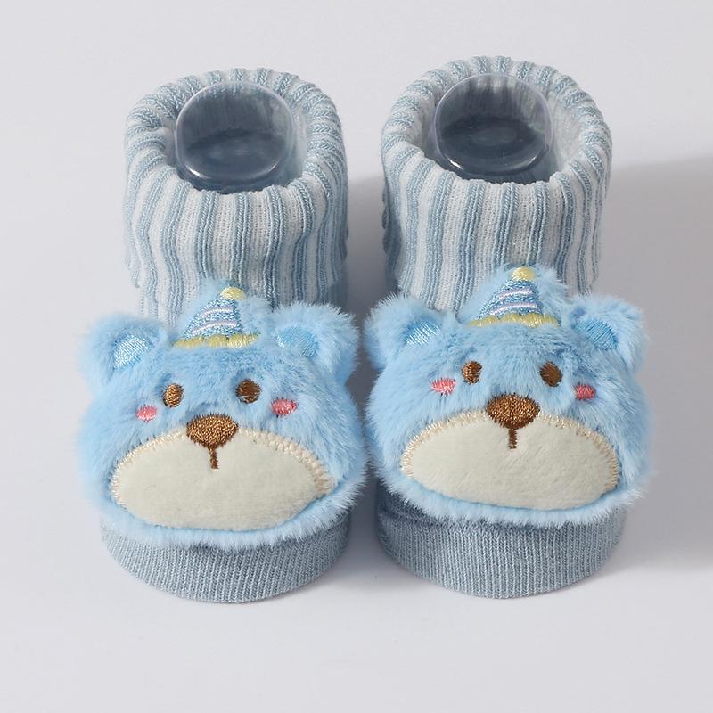 Niedliche Baby Jungen Mädchen Socken Kinder Bär/Panda Neugeborene Günstige Sachen Weiche Socken für 0-6 Monate Bebe Kleinkind Kurze Bodensocken