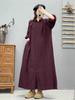 Plaid Single-Breasted Long-Sleeve Shirt Dress - Slimming & Casual for Spring & Autumn