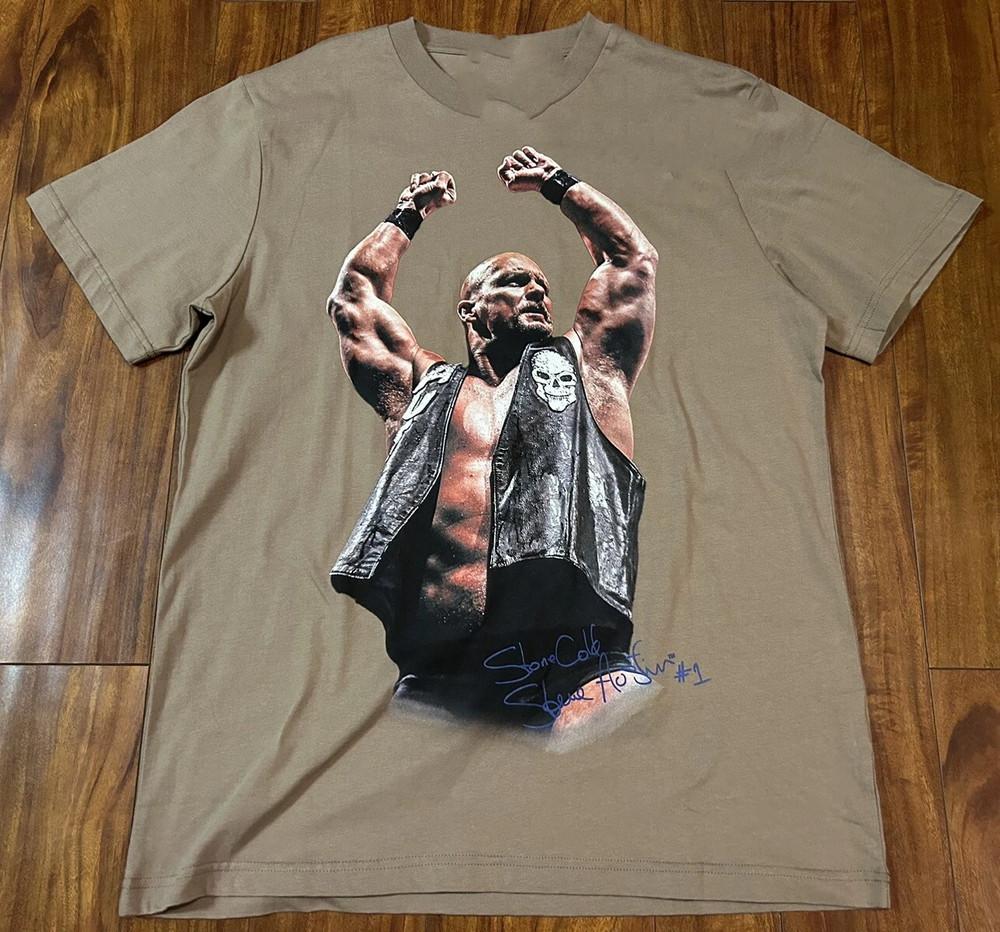 

STONE COLD STEVE AUSTIN Signature Sand COlor Shirt Unisex Concert S-5XL LO369 Unisex T-Shirt XL