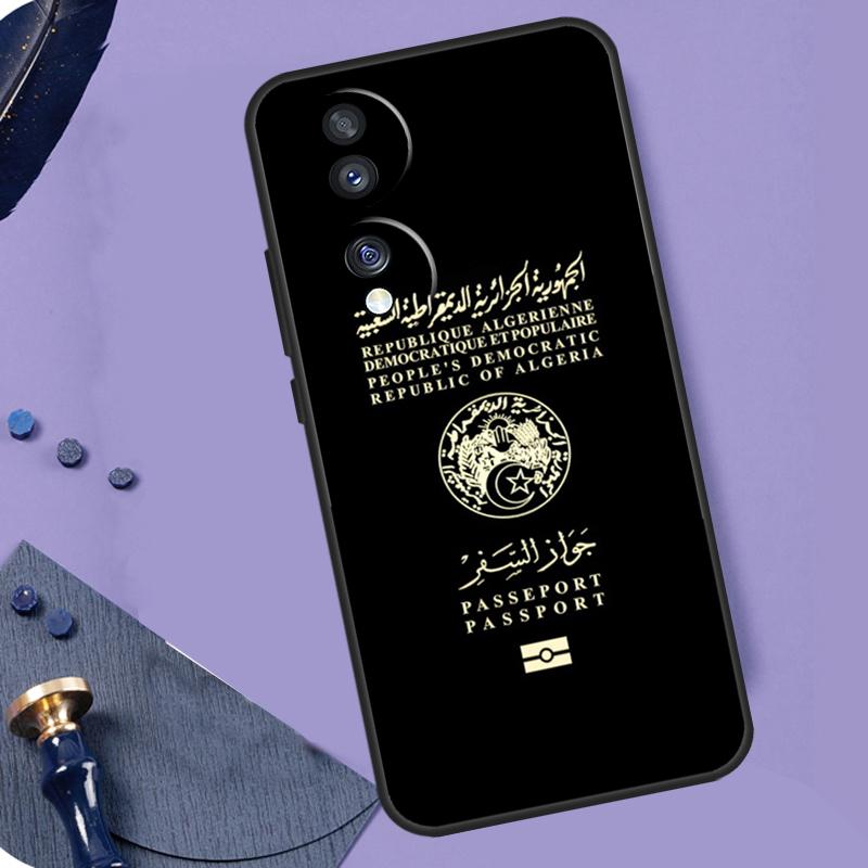 Algerian Passport Case For Honor Magic 6 Pro Magic 5 Lite 50 70 90 Lite X6 X7 X8 X9 X6a X7a X8a X9a X8b X9b