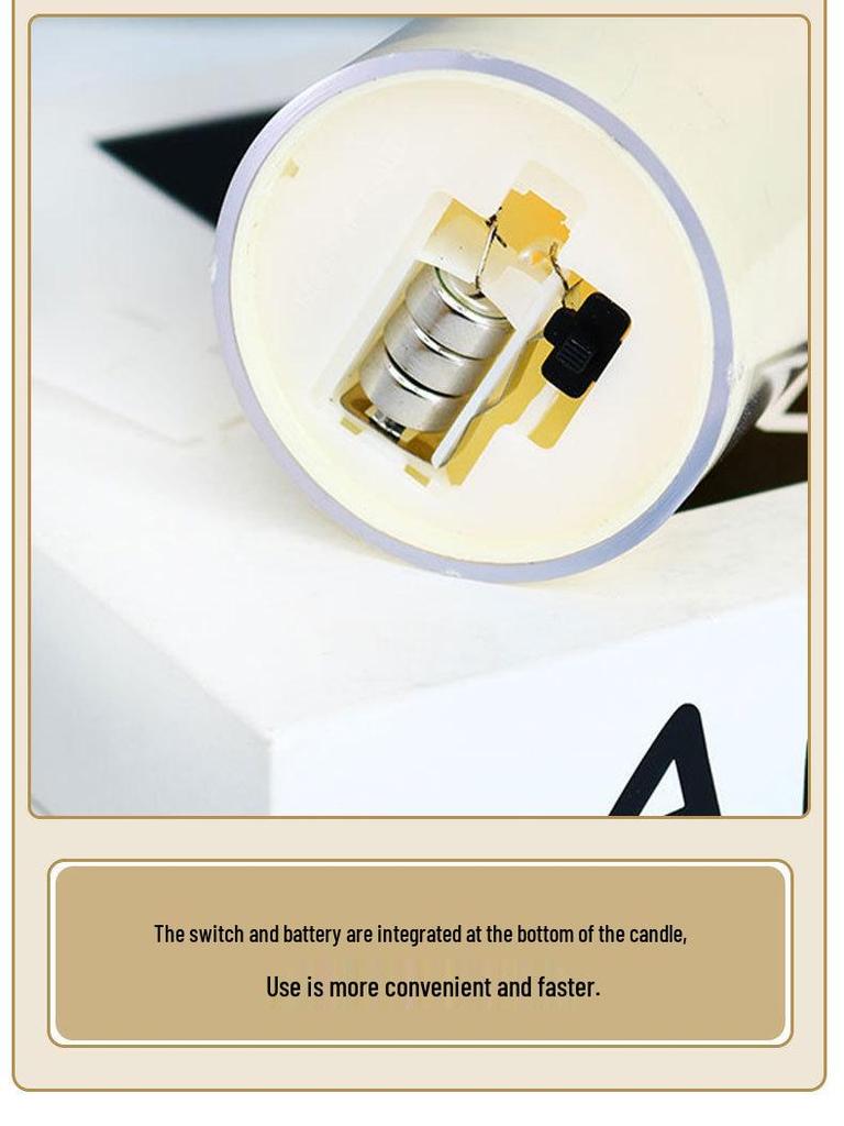 Simulated LED Candle String Lights with Acrylic Cups for Christmas, Birthdays, and Weddings