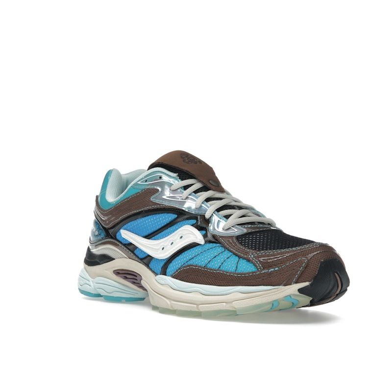 Footpatrol x Saucony ProGrid Omni 9 Blue Brown Men Sneakers S70923-1