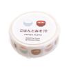 Papier Platz Masking Tape Okawarimasute Rice and Miso Soup 72-016