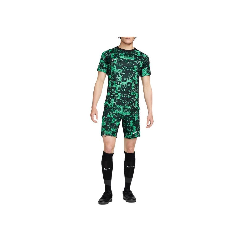 Nike Graphic Print Slim Fit Crew Neck Short Sleeve T-Shirt Men Tops Green FN2412-324