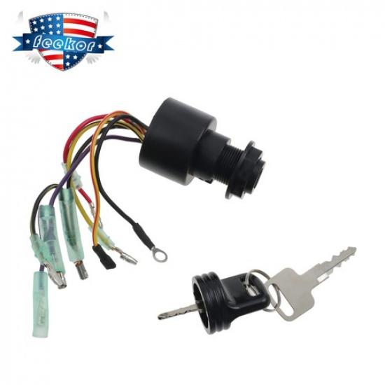 Boat Outboard Control Box Motor Ignition Key Switch Kit Fit for Mercury