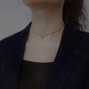 Fashion Luck Bead Chain Necklace Clavicle Chain \"LUCKY\" Letter Charm Necklace For Women Jewelry Gifts S-N554