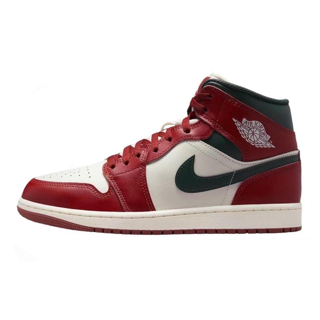 Jordan Air Jordan 1 Chi Jilingyun Mid top Scarpe da Basket Vintage Unisex Rosso Bianco DQ8426-105(Team73-)