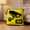 Warning Icon Danger Banning Pillow Case For Sofa Living Room Home Office Decor Protective Cover
