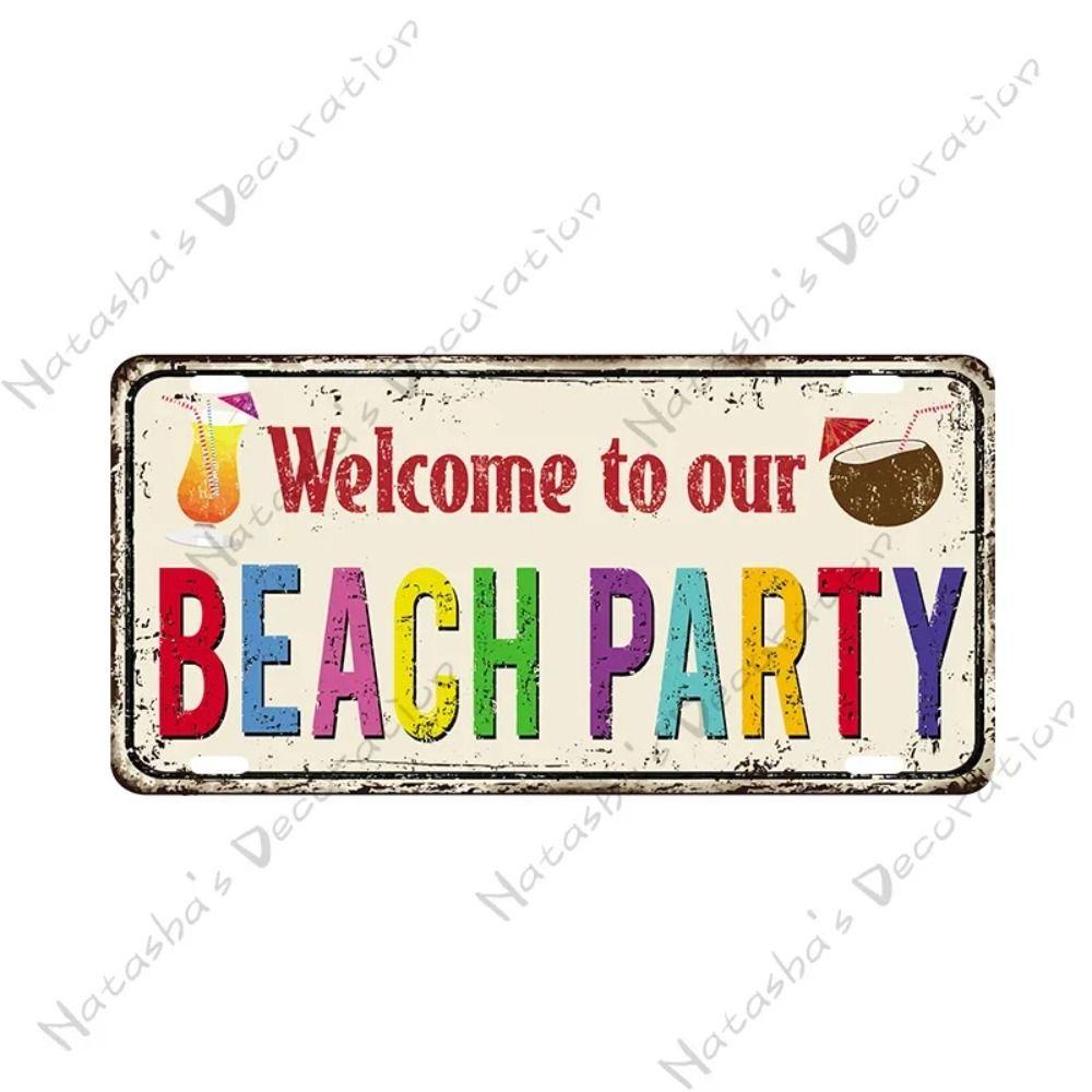 Garage Bar Metal Wall Sign, Auto Interior Decor Plaque 15x30cm