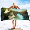 Sailboat Beach Towels Lightweight Quick Dry Beach Towel Sailboat Soft Hand Towel for Bathroom Kitchen Yoga Gym Decorative Towels