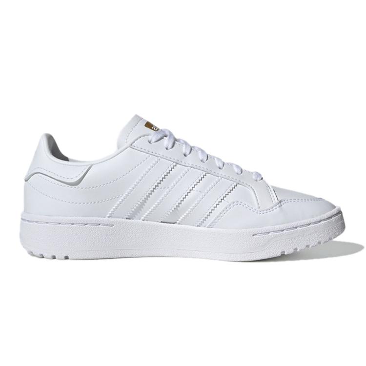 adidas Originals Team Court J Abrasion Resistant Abrasion Resistant Low Top Kids' Skateboarding Shoes White Teenagers EF6809