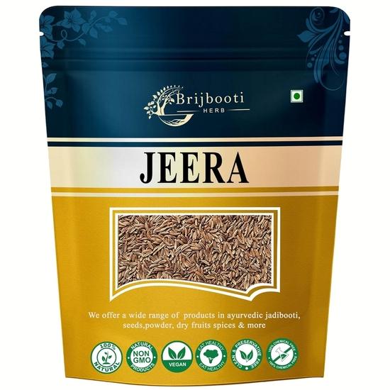Brijbooti Jeera - 50 Gr - Cumin Seed Whole - Cuminum Cyminum - Fresh natural Jeera - Jeerakam - Cumin 50GM