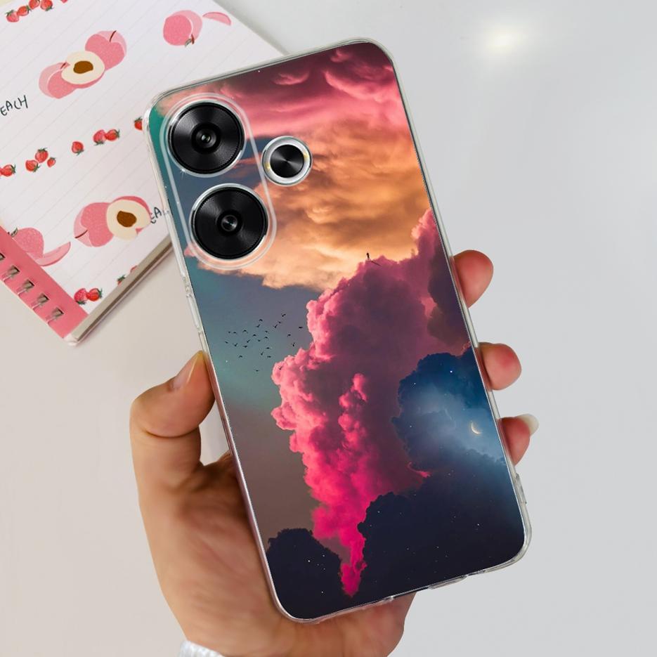 For Xiaomi Poco F6 Case Redmi Turbo3 New Fashion Painted Cover Soft Slim Phone Cases For Xiaomi Redmi Turbo 3 Poco F6 F 6 Bumper