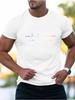 Man short sleeve T-shirt Letter Print Round Neck Breathable Streetwear Oversized Tee Casual Fashion High quality Clothing
