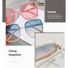 Fashion Gradient Color Women Sunglasses Rice Nail Square Sun Glasses Anti-UV Non-polarized Glasses