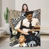 Warm Blankets Picnic Kpop Ateez Choi San Throw Blanket  Flannel Bedspread For Living Room Novelty Sofa Bed Cover