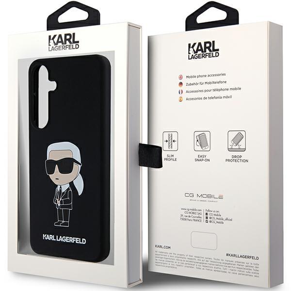 Karl Lagerfeld Klhcs24Ssnikbck S24 S921 Hardcase Czarny/Black Silicone Ikonik