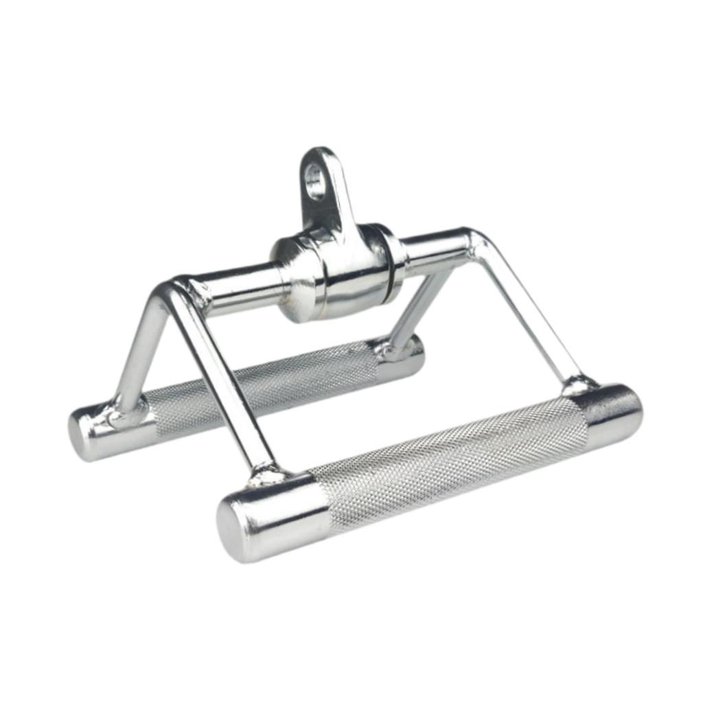 D Row Handle Press Down Bar Cable System Attachment Non Slip LAT Pull Gym V