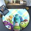  Disney Sullivan Monsters Inc Door Mat Cute Cartoon HD Printed Round Carpet Bedroom Balcony Sofa Entrance Home Decor Rug