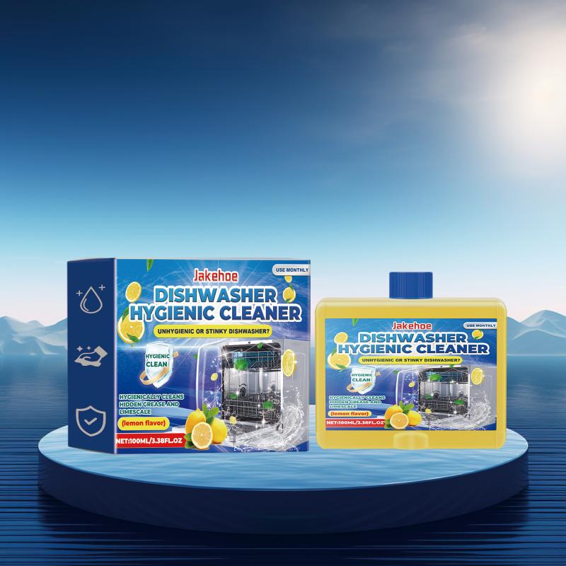 Jakehoe Dishwasher Cleaner Household Dish Cleaning Agent Tableware Detergent Remove Water Stains Grease and Dirt