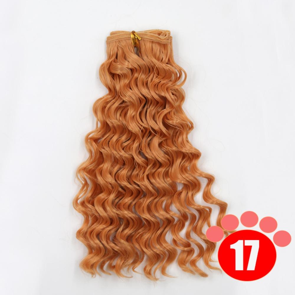 Gradient Color BJD SD Doll Hair Curly Hair Blyth Doll Wigs Accessories  Wig Making