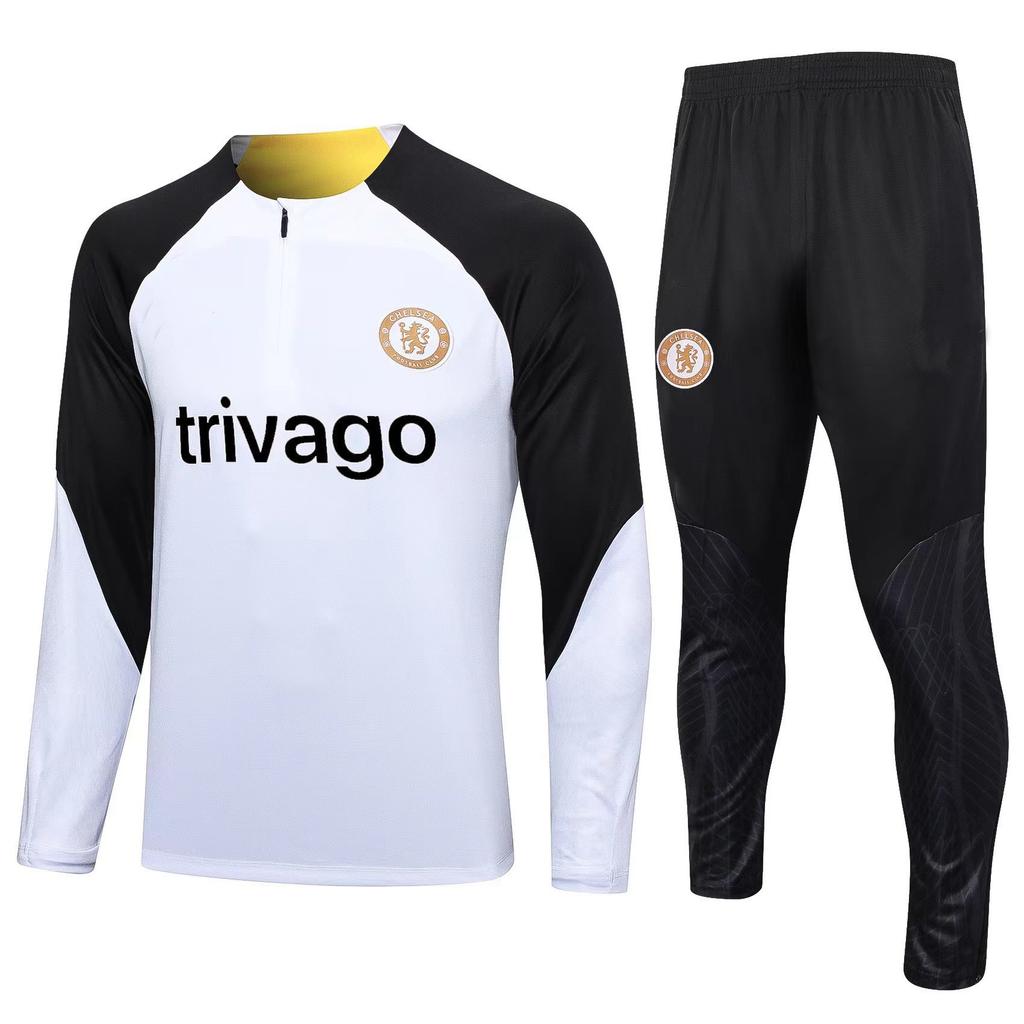 Autumn And Winter Real Madrid Barcelona Arsenal Training Suit Long Sleeve Half Zipper Football Suit Sportswear Adult Suit