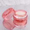 100ml Scented Candle Glass Shell Jar Pink Candle Cup for Candle DIY Atmosphere Gift Giving