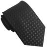 CHROME CRANE Men's Polka Dot Tie, Solid Color, Suitable for Suits, Business, Formal, and Casual Wear, NR006 (03. Black)