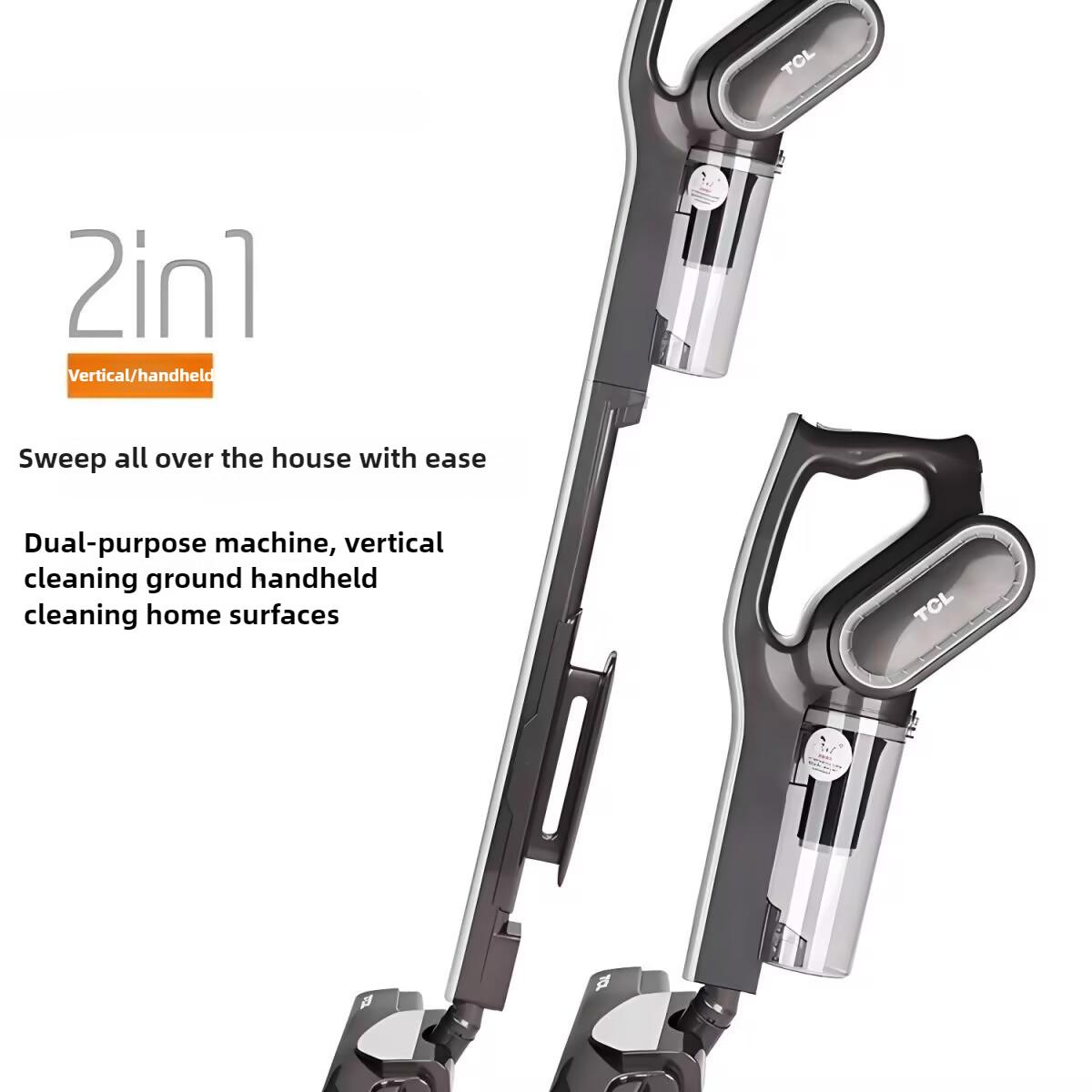 

Бытовой мощный ручной пылесос для ковров с высокой мощностью всасывания чёрный