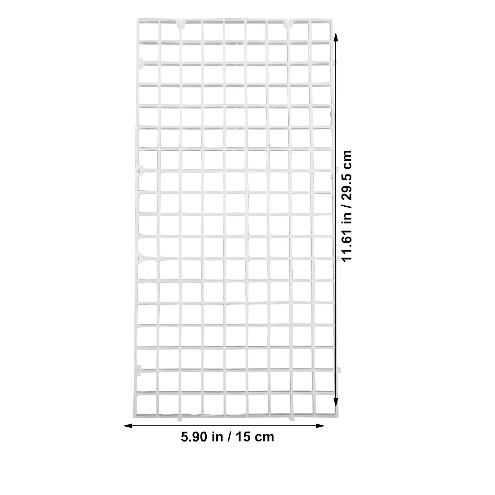 

10Pcs Fish Tank Grid Divider Panel Easy Install Removable Breeding Separation for Aggressive and Weak Fish Survival Rate прозрачный
