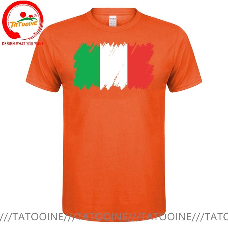 Funny Design Italy Flag Italian Brush National Flag Sred Doublet Unisex Fashion Trendy Casual Clothing Stylish Tops Tee Shirt Leis