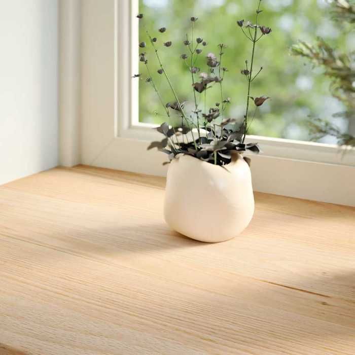 VidaXL Appuis de fenêtre 2 pcs non traité 80x25x2 cm bois chêne massif 4009102