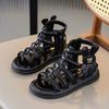 Girls' Sandals, Summer Children's Roman Shoes, Big Children's Soft Sole, Exposed Toe, Little Girls' Princess Shoes, Stylish