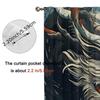 2pcs Dragon Design Blackout Curtains for Living Room  Polyester Retro Style with Grommet Top   Machine Washable   Vibrant